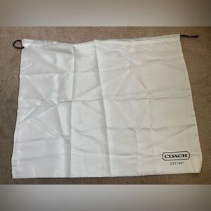Coach White Dust Bag